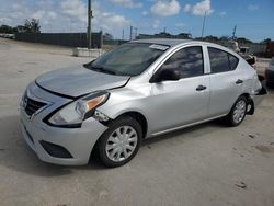 Salvage cars for sale at Homestead, FL auction: 2015 Nissan Versa S