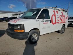 Salvage trucks for sale at Pekin, IL auction: 2014 Chevrolet Express G2500