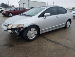 Salvage cars for sale at Nampa, ID auction: 2008 Honda Civic Hybrid