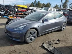 Salvage cars for sale at Denver, CO auction: 2020 Tesla Model 3