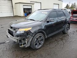 Salvage cars for sale at Woodburn, OR auction: 2015 Ford Explorer Sport