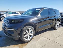 Salvage cars for sale at Grand Prairie, TX auction: 2021 Ford Explorer Platinum