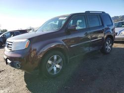 Salvage cars for sale at San Martin, CA auction: 2013 Honda Pilot Touring