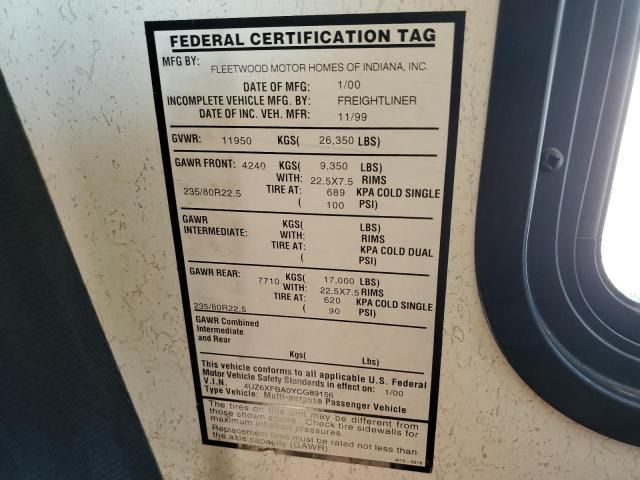 2000 Freightliner Chassis X Line Motor Home