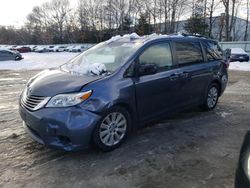 Toyota salvage cars for sale: 2015 Toyota Sienna XLE