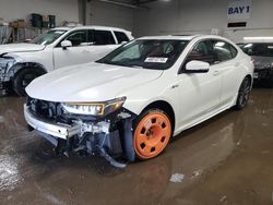 Salvage cars for sale at Elgin, IL auction: 2019 Acura TLX Technology