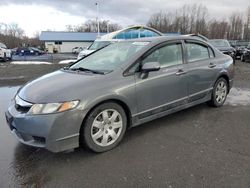 Salvage cars for sale at East Granby, CT auction: 2009 Honda Civic LX