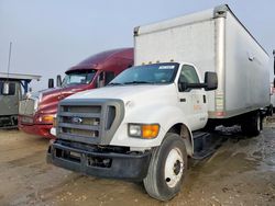 Salvage trucks for sale at Grand Prairie, TX auction: 2013 Ford F750 Super Duty