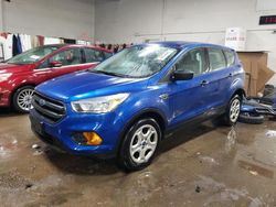 Salvage cars for sale at Elgin, IL auction: 2017 Ford Escape S