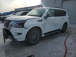 Carros salvage a la venta en subasta: 2023 Nissan Armada Platinum