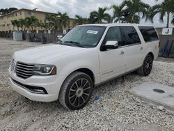 Lincoln Navigator salvage cars for sale: 2015 Lincoln Navigator L