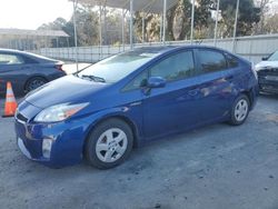 Salvage cars for sale at Savannah, GA auction: 2011 Toyota Prius