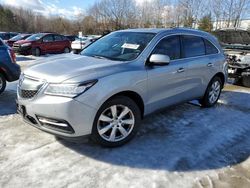 Salvage cars for sale at North Billerica, MA auction: 2016 Acura MDX Advance