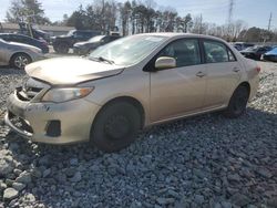 Toyota salvage cars for sale: 2011 Toyota Corolla Base