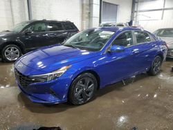 Salvage cars for sale at Ham Lake, MN auction: 2021 Hyundai Elantra Blue