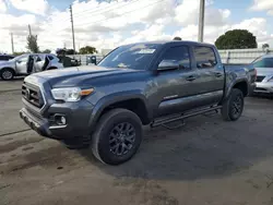 Salvage cars for sale from Copart Miami, FL: 2021 Toyota Tacoma Double Cab