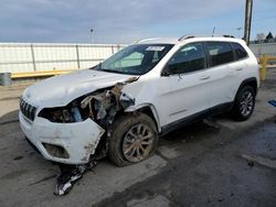 Salvage cars for sale at Dyer, IN auction: 2021 Jeep Cherokee Latitude LUX