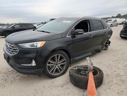 Salvage cars for sale at Houston, TX auction: 2020 Ford Edge Titanium