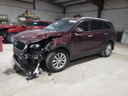 Salvage cars for sale at Chambersburg, PA auction: 2017 KIA Sorento LX