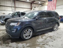 Salvage cars for sale at Tulsa, OK auction: 2017 Ford Explorer XLT