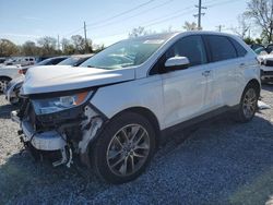 Salvage cars for sale at Riverview, FL auction: 2018 Ford Edge Titanium