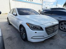 Salvage cars for sale at Miami, FL auction: 2015 Hyundai Genesis 3.8L