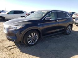 Salvage cars for sale from Copart Amarillo, TX: 2020 Infiniti QX50 Pure