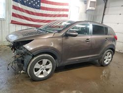 Salvage cars for sale at Lyman, ME auction: 2013 KIA Sportage LX