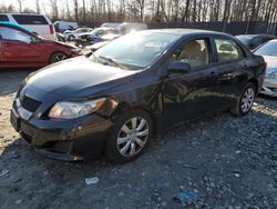 Salvage cars for sale at Waldorf, MD auction: 2009 Toyota Corolla Base