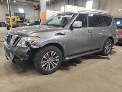 Salvage cars for sale at Blaine, MN auction: 2018 Nissan Armada SV