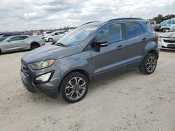 Salvage cars for sale at Houston, TX auction: 2020 Ford Ecosport SES