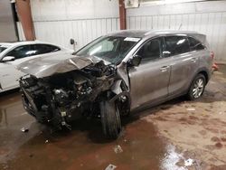 Salvage cars for sale at Lansing, MI auction: 2018 KIA Sorento LX