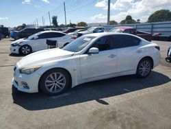 Salvage cars for sale at Miami, FL auction: 2015 Infiniti Q50 Base