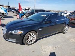 Salvage cars for sale at Grand Prairie, TX auction: 2013 Jaguar XF