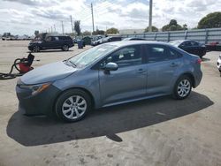 Salvage cars for sale from Copart Miami, FL: 2021 Toyota Corolla LE