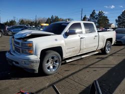 Salvage cars for sale at Denver, CO auction: 2015 Chevrolet Silverado K1500 LTZ