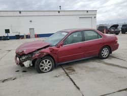 Salvage cars for sale at Farr West, UT auction: 2002 Honda Accord SE