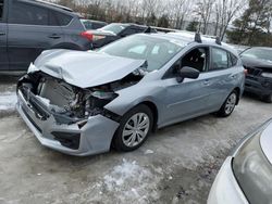 Salvage cars for sale at North Billerica, MA auction: 2017 Subaru Impreza