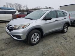 Salvage cars for sale at Spartanburg, SC auction: 2015 Honda CR-V LX