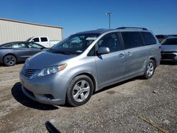 Salvage cars for sale at Temple, TX auction: 2016 Toyota Sienna LE