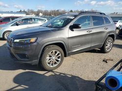 Salvage cars for sale at Pennsburg, PA auction: 2022 Jeep Cherokee Latitude LUX