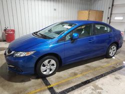 Salvage cars for sale at York Haven, PA auction: 2013 Honda Civic LX