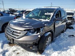 Salvage cars for sale at Elgin, IL auction: 2012 Honda CR-V EXL