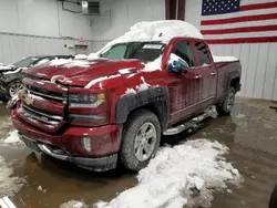 Salvage trucks for sale at Windham, ME auction: 2017 Chevrolet Silverado K1500 LTZ