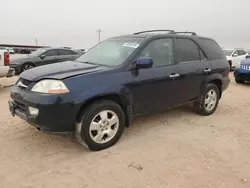 Salvage cars for sale at Andrews, TX auction: 2003 Acura MDX