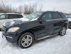 Salvage cars for sale at Leroy, NY auction: 2014 Mercedes-Benz ML 350 4matic