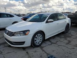 Salvage cars for sale at Indianapolis, IN auction: 2013 Volkswagen Passat S