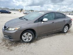 Salvage cars for sale at West Palm Beach, FL auction: 2013 Honda Civic LX