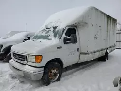 Salvage trucks for sale at Leroy, NY auction: 2003 Ford Econoline E450 Super Duty Cutaway Van