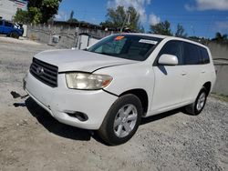 Toyota salvage cars for sale: 2010 Toyota Highlander